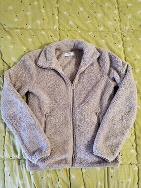 TNA Cream Sherpa Zip Jacket